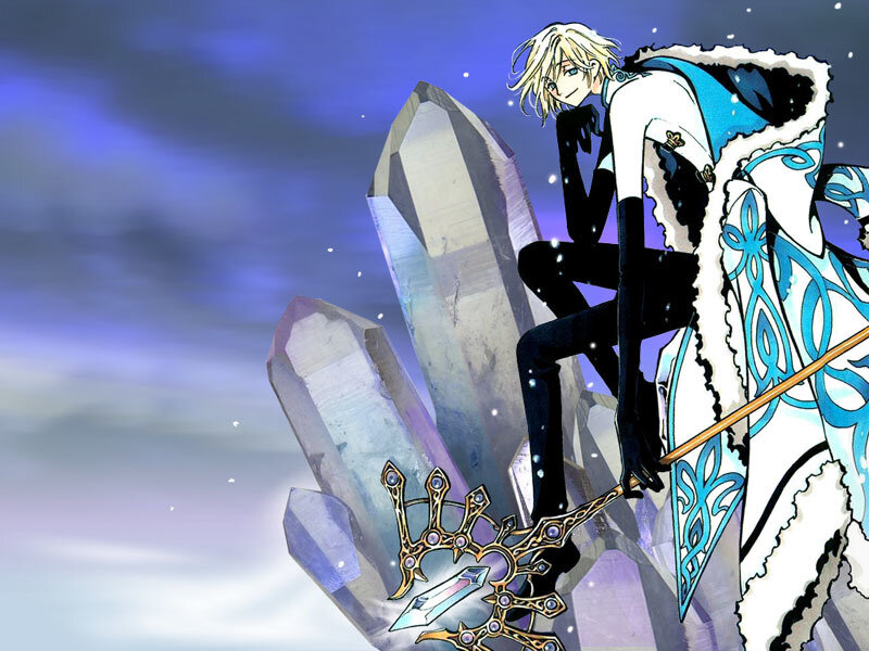anime character on crystal spire