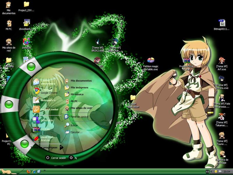 Anime Character on Desktop