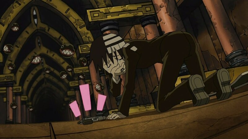 Anime Character on Floor — Brown