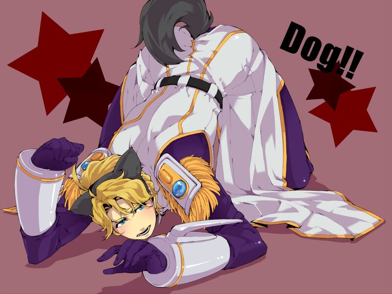 Anime Character on Floor — Purple, Playful