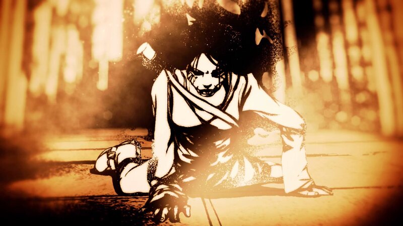 Anime Character on Ground — Brown