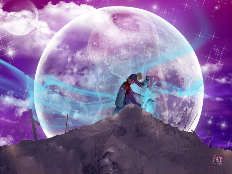 Anime Character on Hill