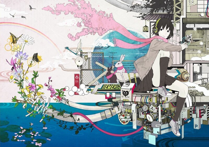 Anime Character on Machinery