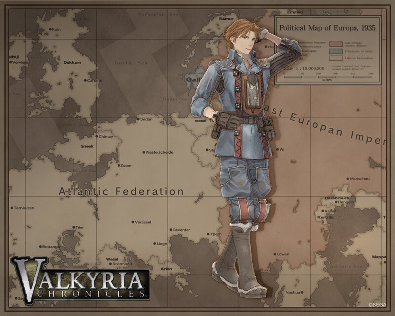 Anime Character on Map — Brown, Dramatic