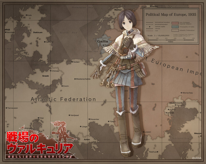 Anime Character on Map