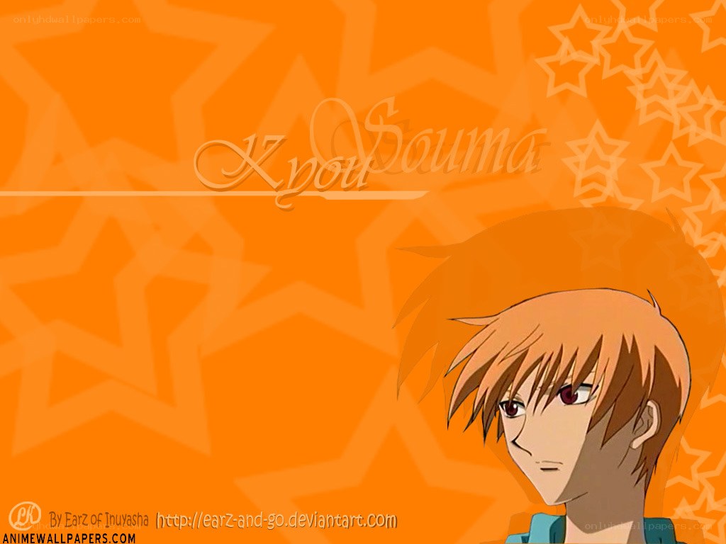 anime character on orange background