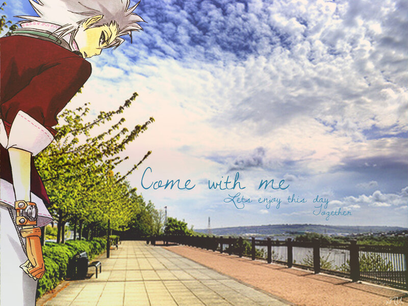 Anime Character on Path