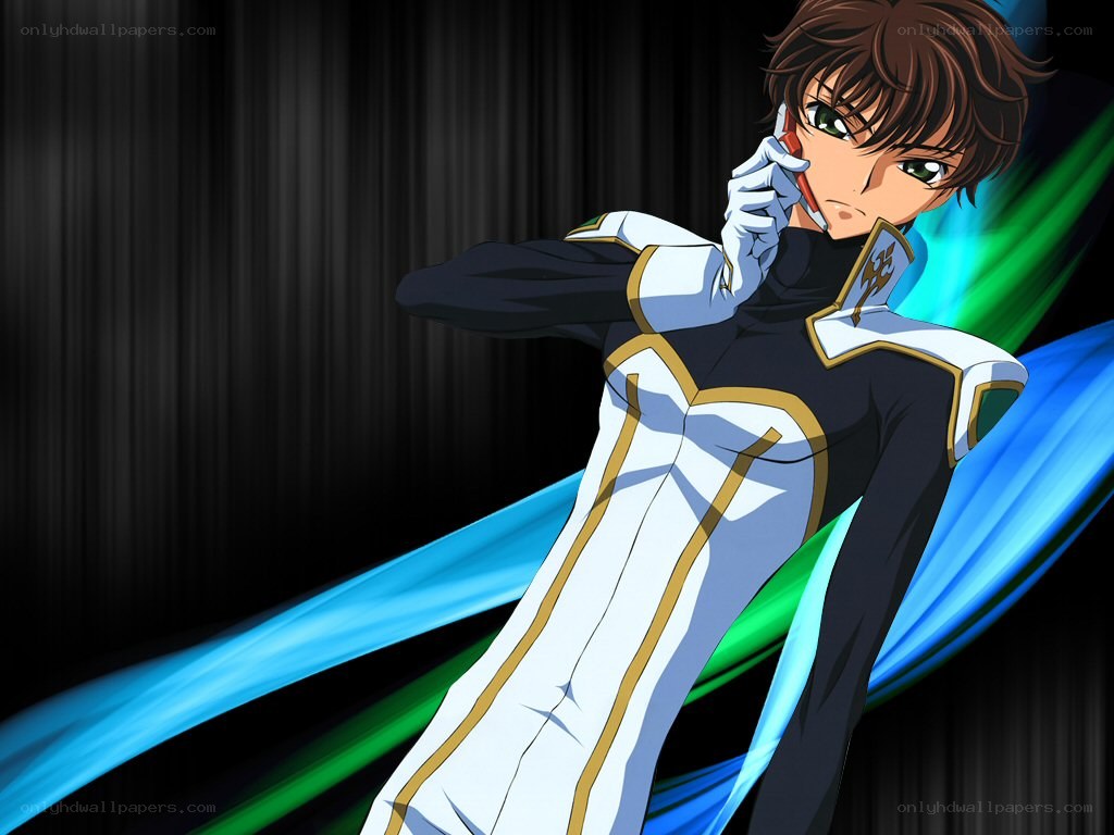 anime character on phone