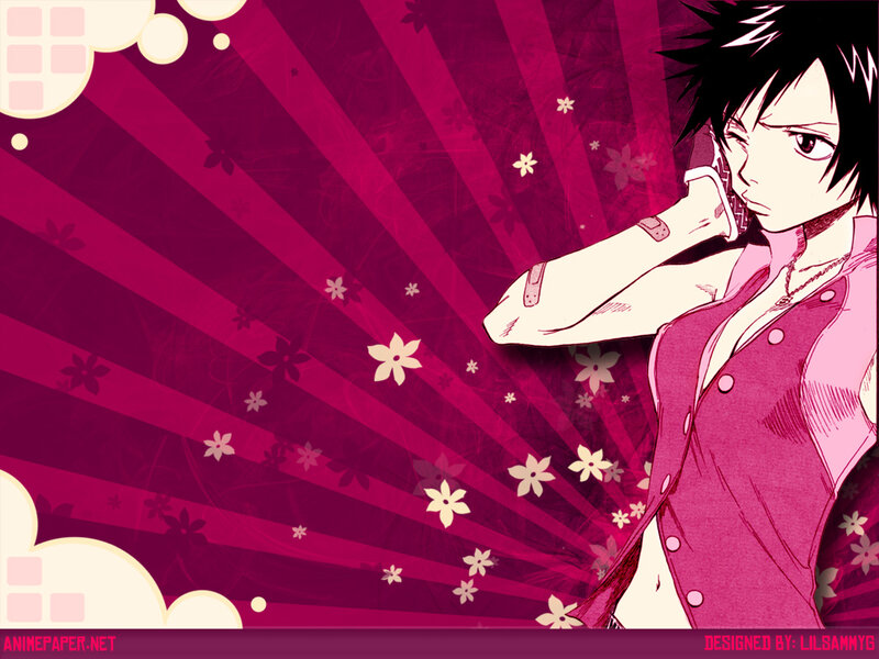 Anime Character on Phone — Pink