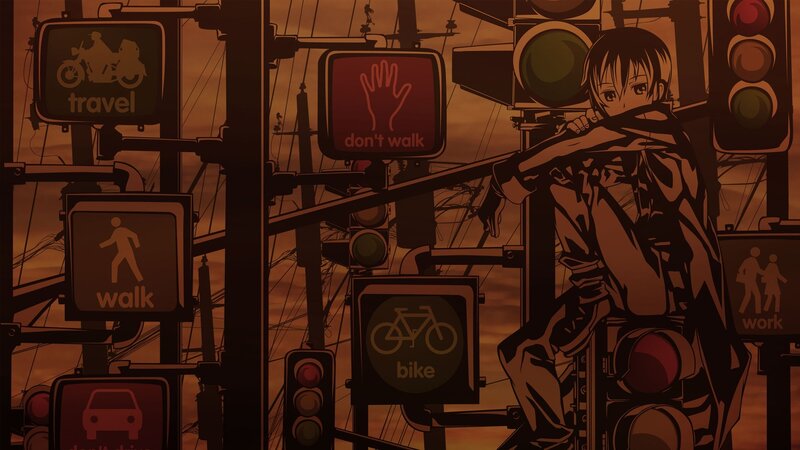Anime Character on Pole — Brown