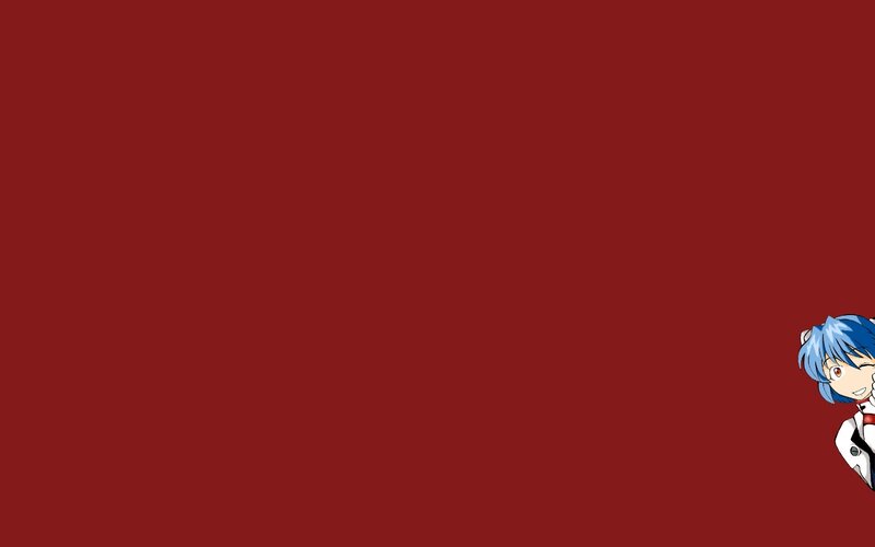 anime character on red background