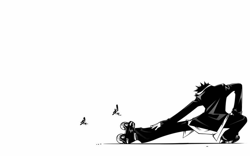 Anime Character on Roller Skates — Black