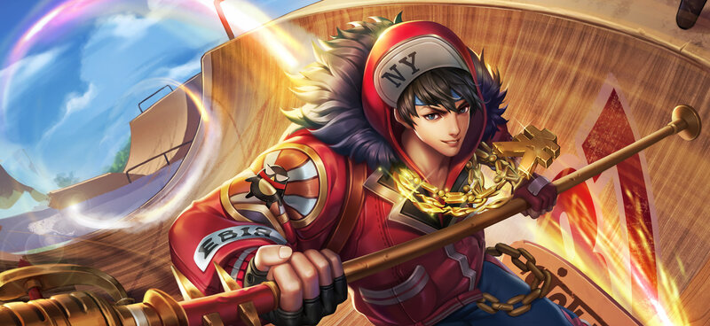 Anime Character on Ship — Red