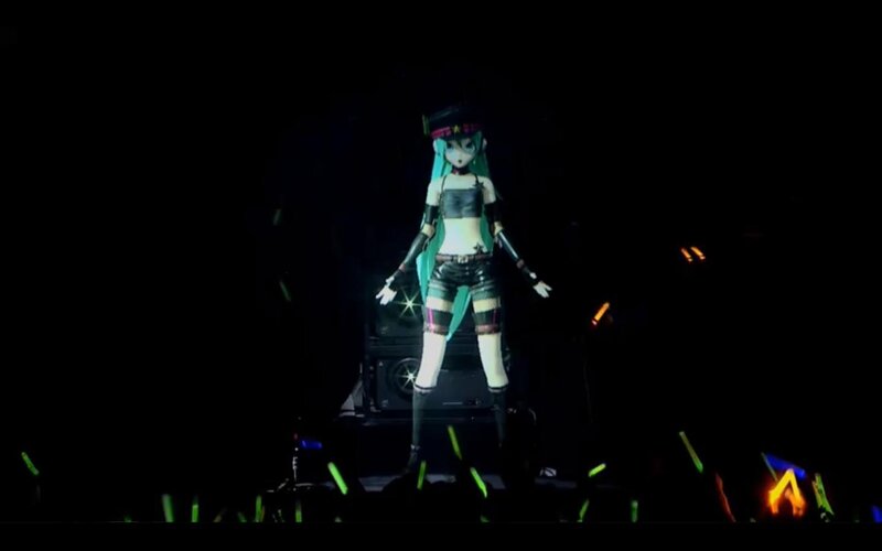 Anime Character on Stage — Black