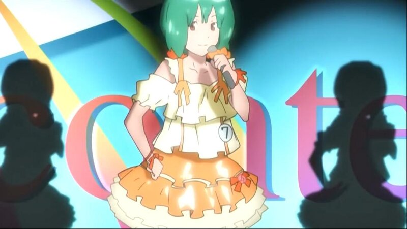anime character on stage