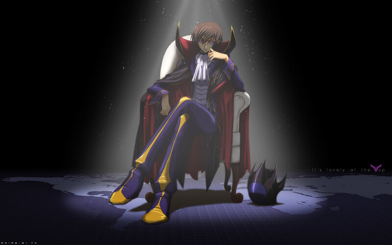 anime character on throne