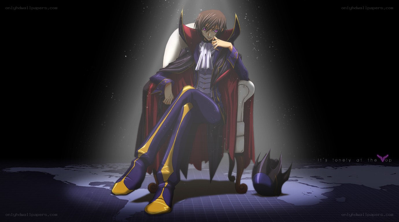 anime character on throne