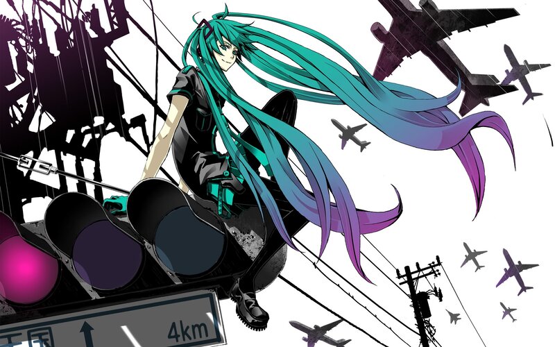 Anime Character on Traffic Light