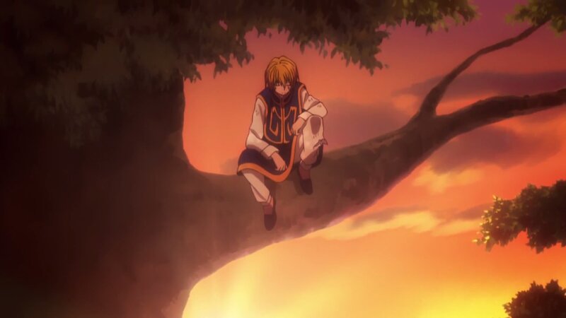 Anime Character on Tree Branch