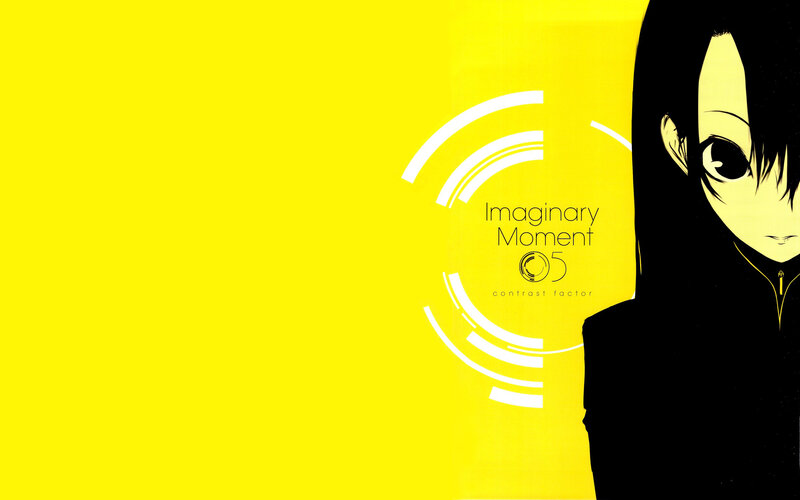 Anime Character on Yellow Background — Dramatic