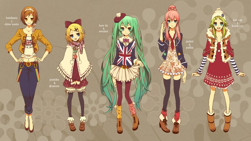 Anime character outfit designs