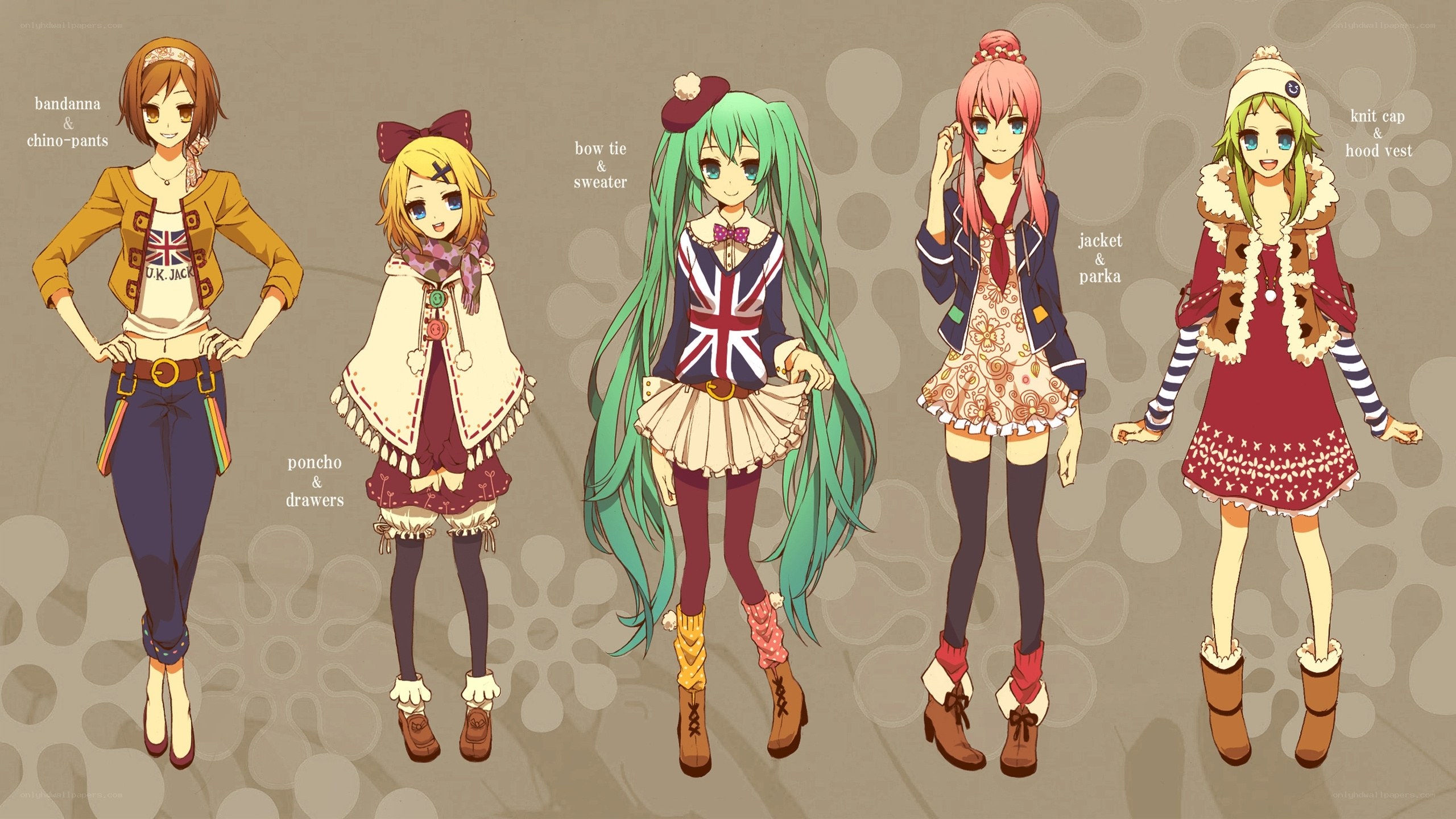 Anime character outfit designs