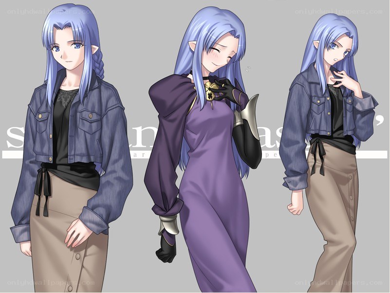 anime character outfit variations