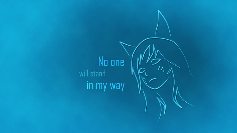 Anime Character Outline — Blue