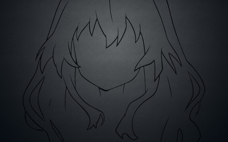 Anime Character Outline — Gray