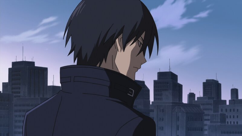 anime character overlooking city