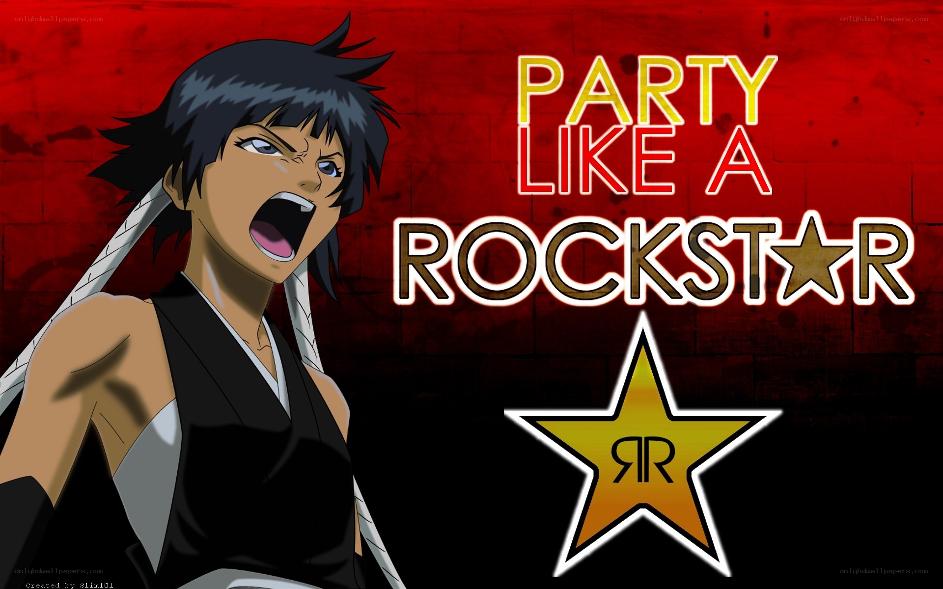 anime character party rockstar