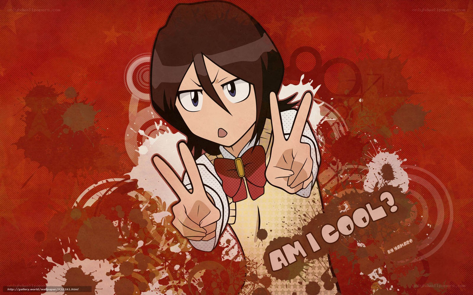 anime character peace sign