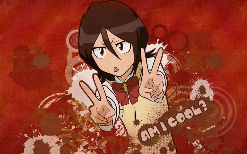 anime character peace sign