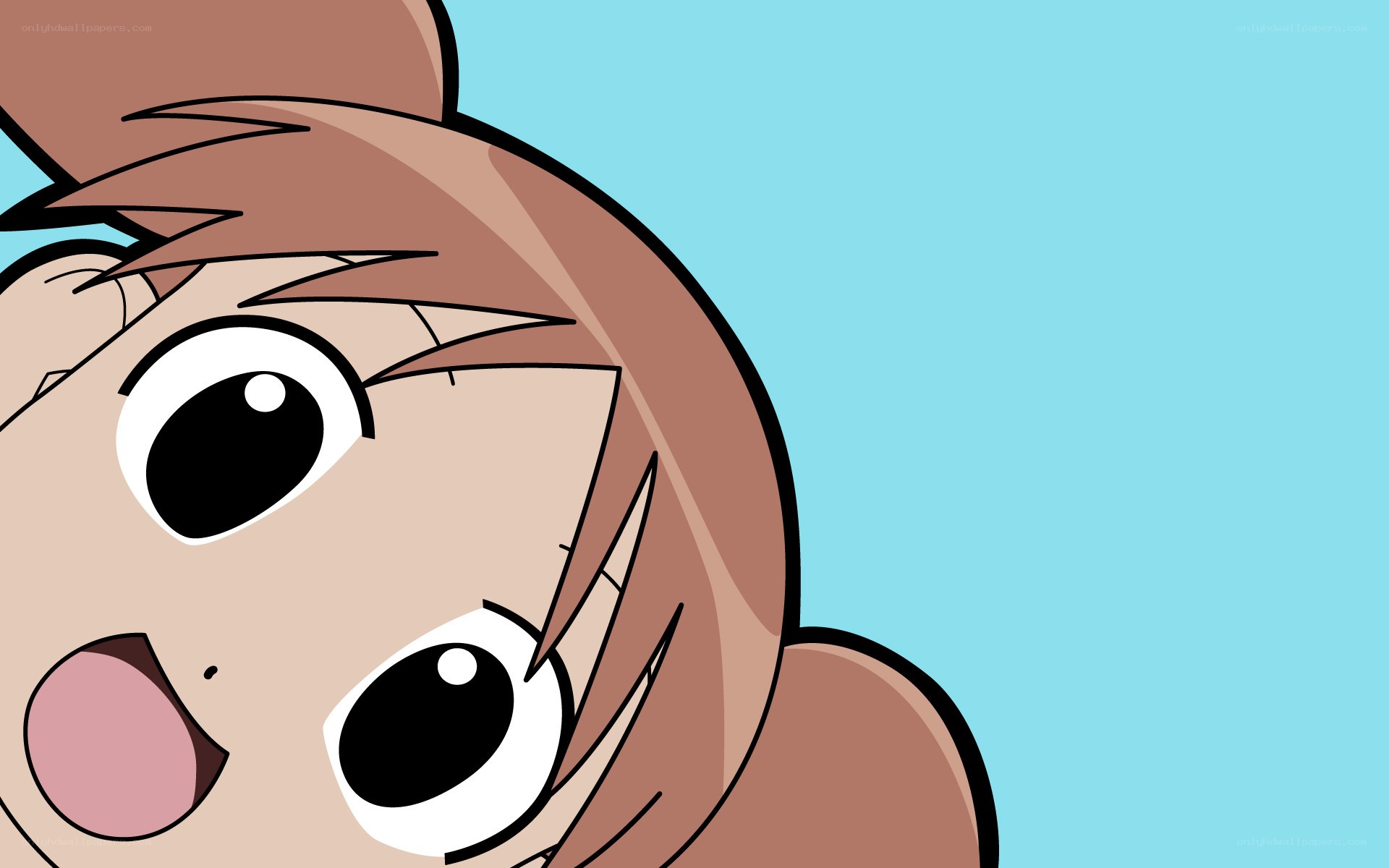anime character peeking