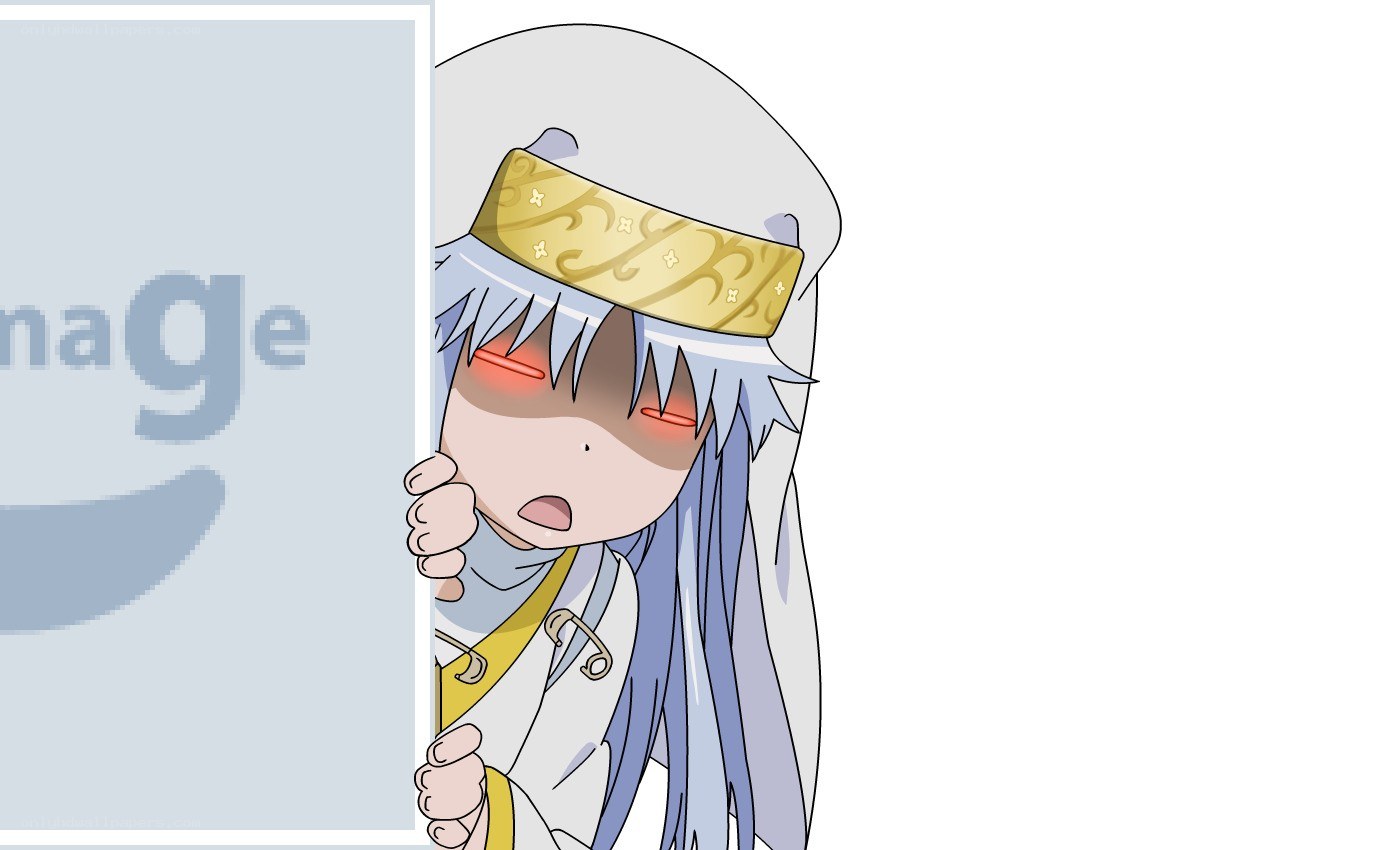 anime character peeking