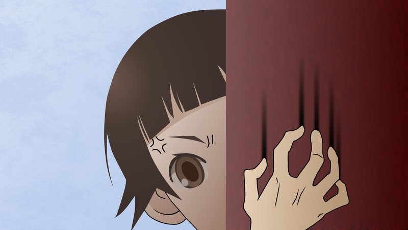 Anime Character Peeking — Brown