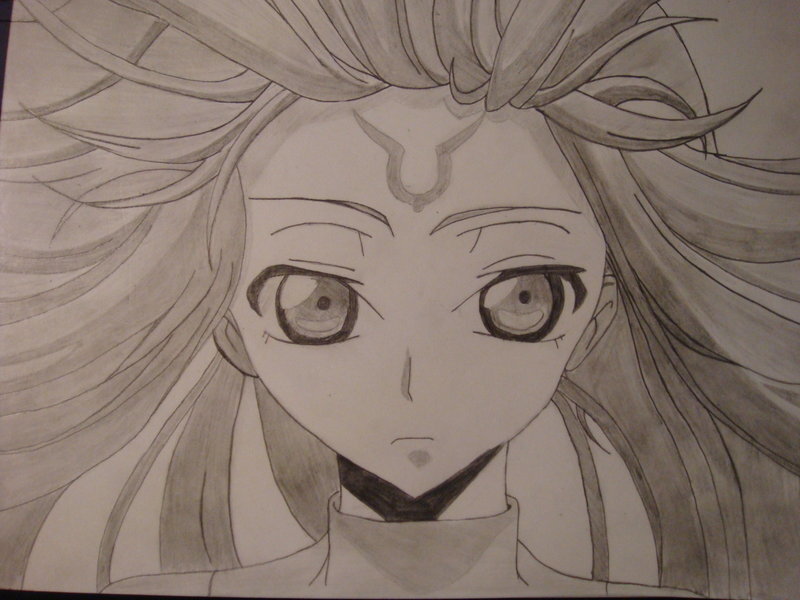 anime character pencil drawing