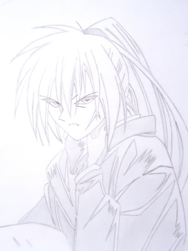 anime character pencil sketch