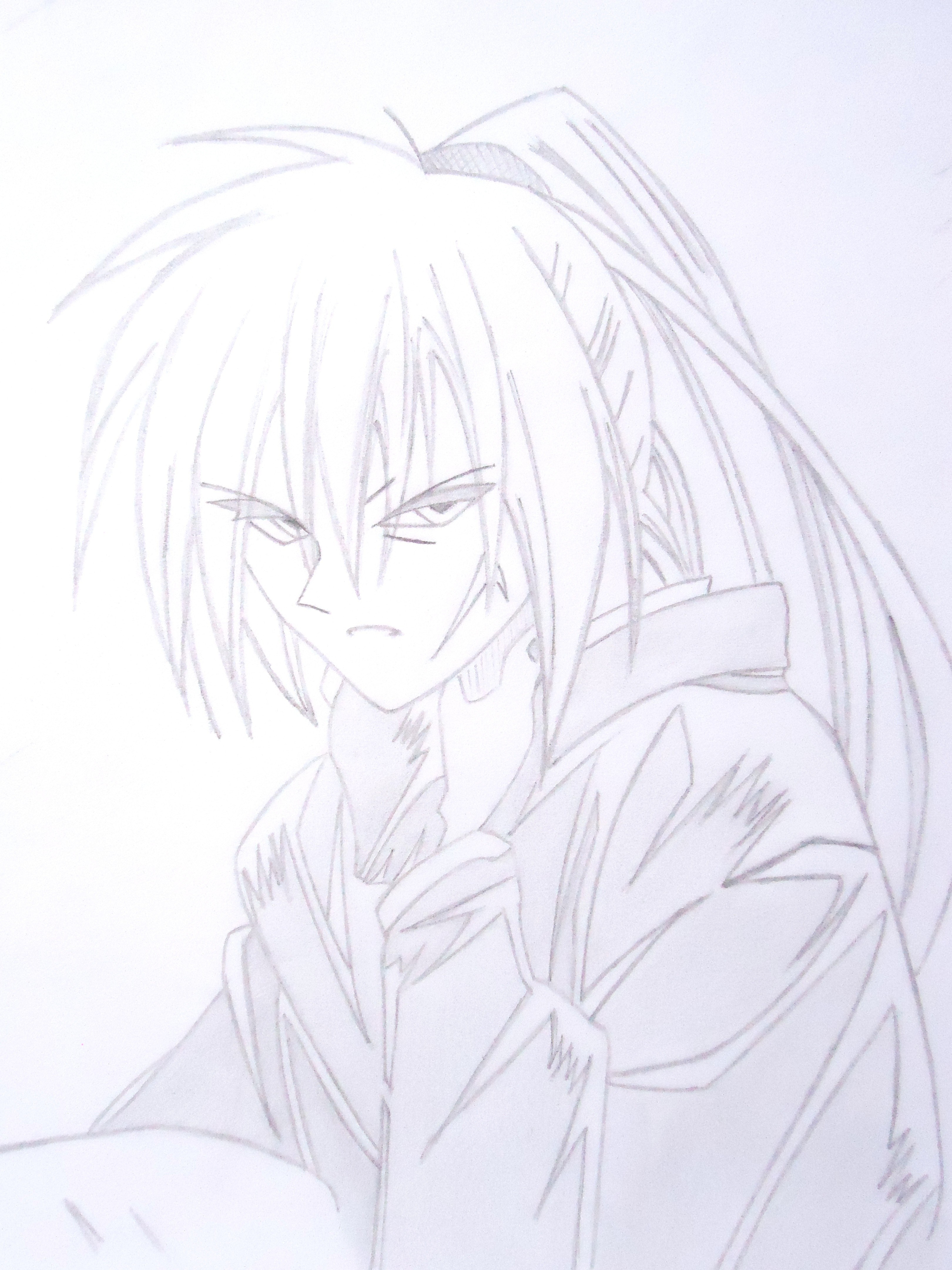 anime character pencil sketch