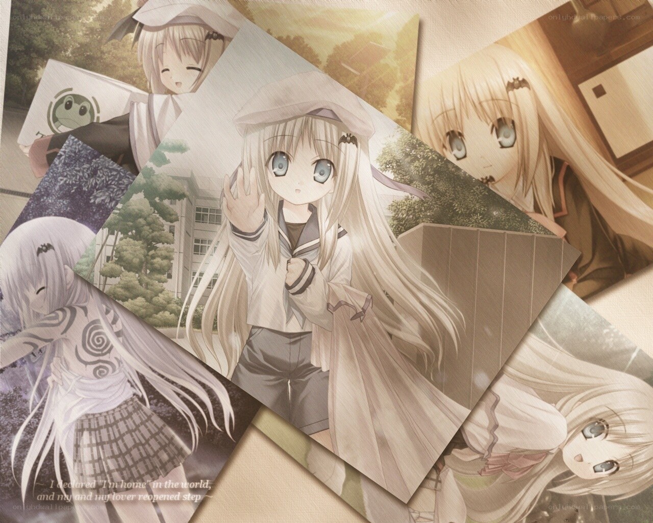 anime character photo collage