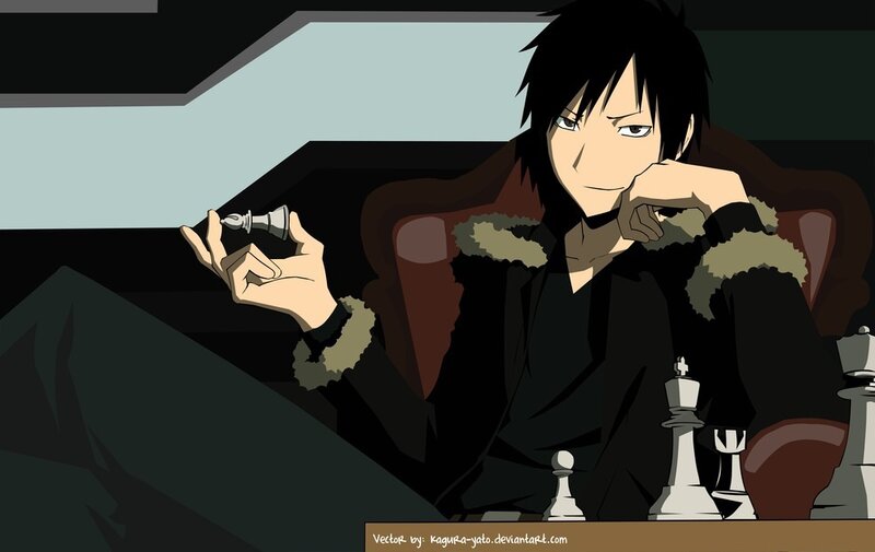 anime character playing chess