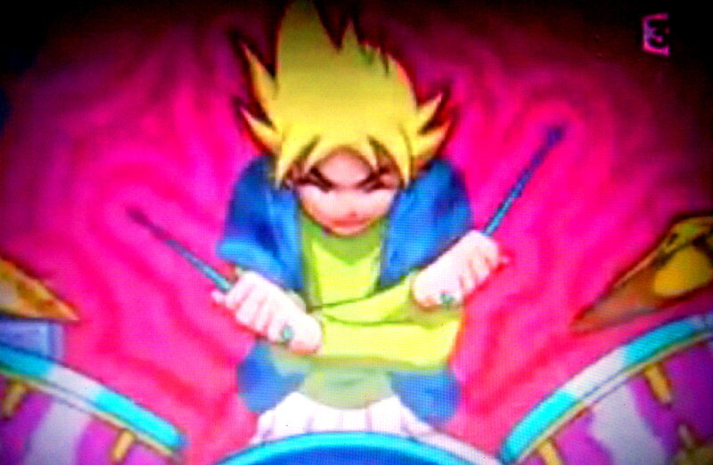 Anime Character Playing Drums