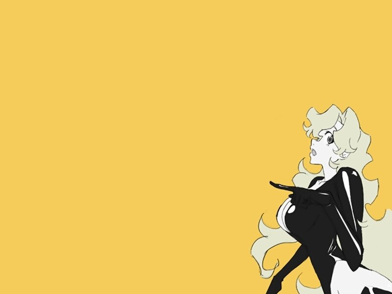 anime character pointing