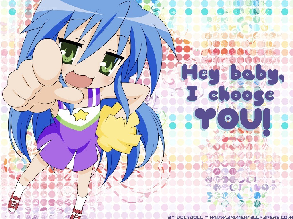 anime character pointing at you