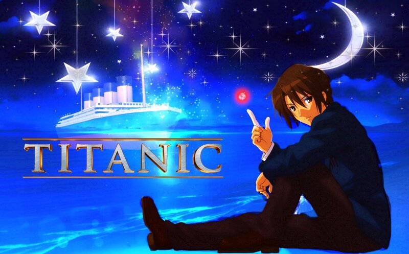 Anime Character Pointing — Blue, Dreamy