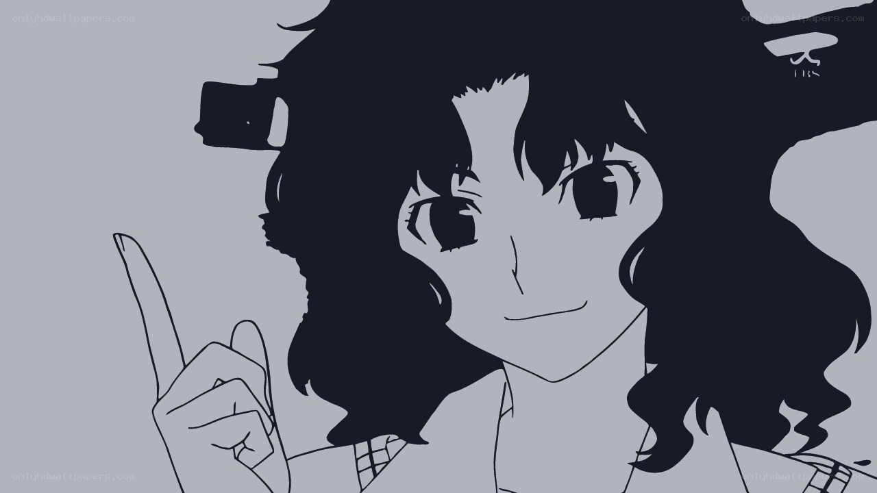 anime character pointing finger