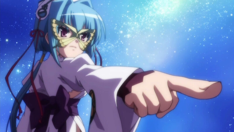 anime character pointing forward