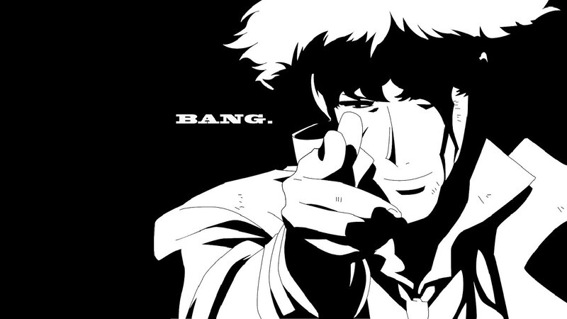 Anime Character Pointing Gun