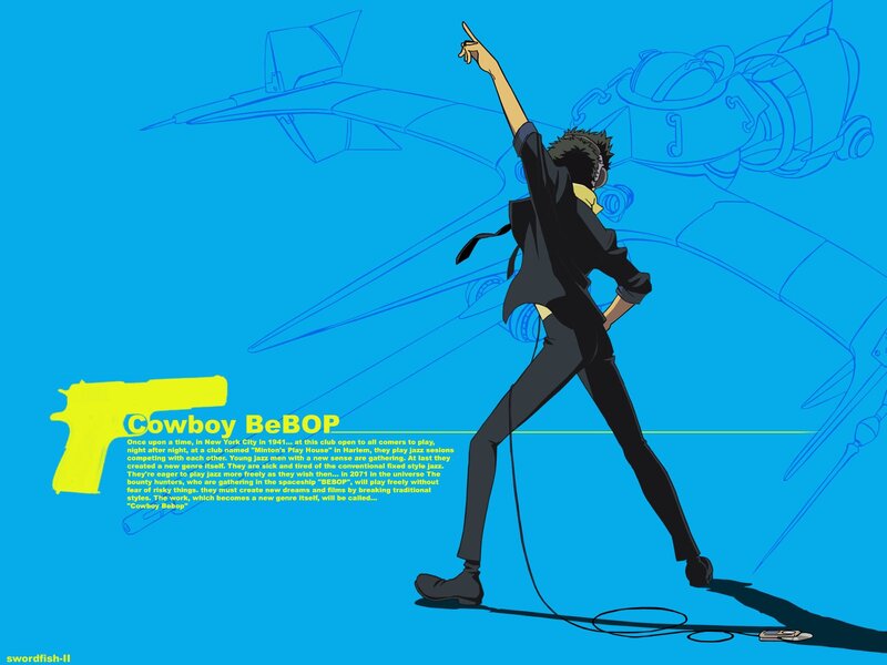 Anime Character Pointing Up — Blue