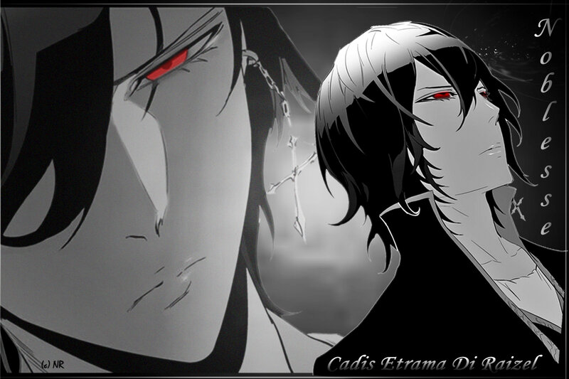 Anime Character Portrait — Black, Dramatic, Manga, Red Eyes